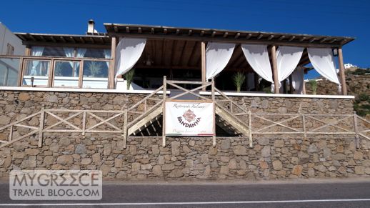 Bandanna restaurant at Tourlos Mykonos