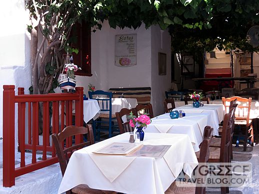 Lotus restaurant in Mykonos Town