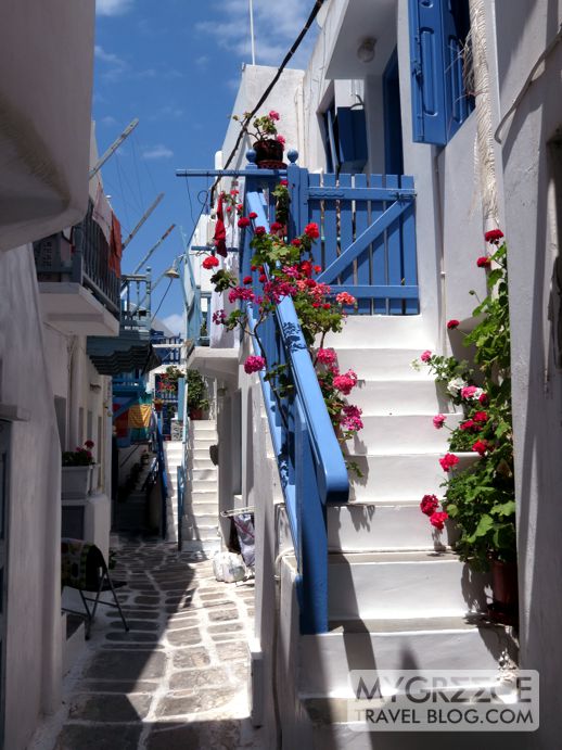 a street in Mykonos Town