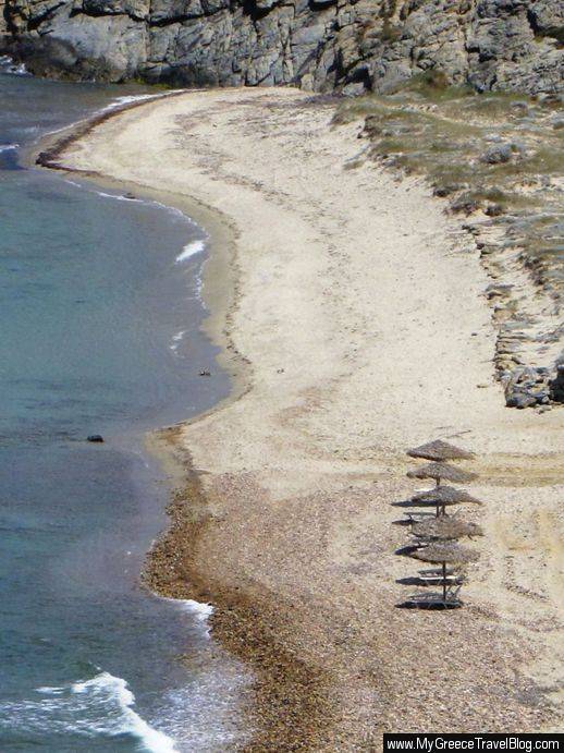 Stelida beach on Naxos