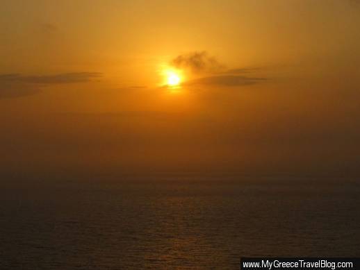 sunset viewed from Kamara Cafe