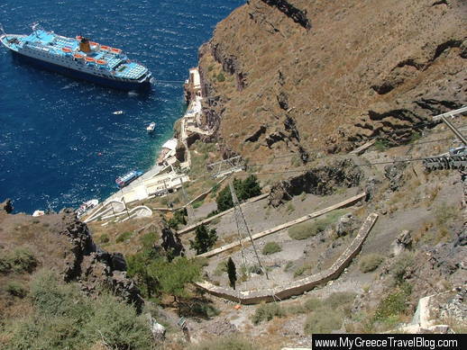 Santorini cable car