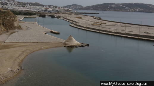 new Mykonos Town waterfront marina