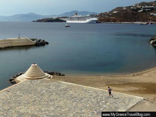 new Mykonos Town waterfront marina