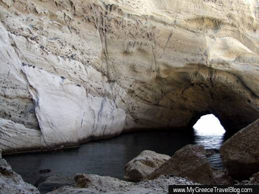 Sykia cavern on Milos