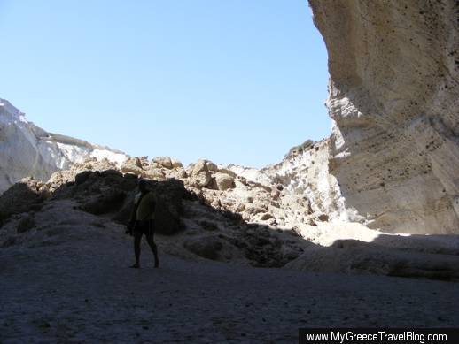 Sykia cavern on Milos