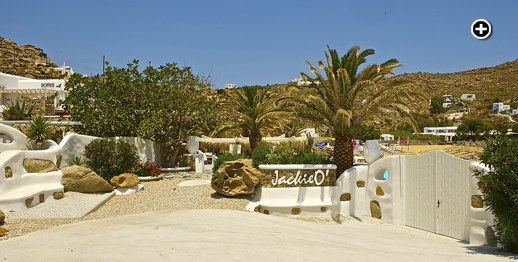 the new Jackie O' Beach Club at Super Paradise beach Mykonos