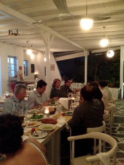 Nikos Gallop restaurant at Platis Gialos Mykonos