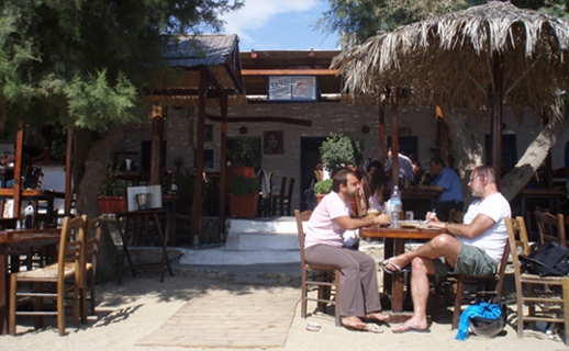 Tasos Taverna at Paraga beach Mykonos