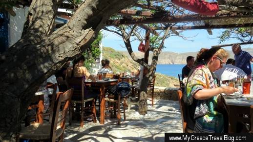 Kiki's Taverna at Agios Sostis Mykonos