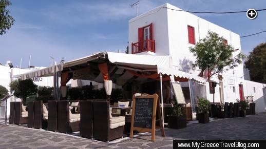 Fato a mano restaurant at Meletopoulou Square in Mykonos Town