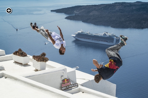 Freerunners Marcus Gustafsson of Sweden and Jason Paul of Germany photographed by Predrag Vuckovic