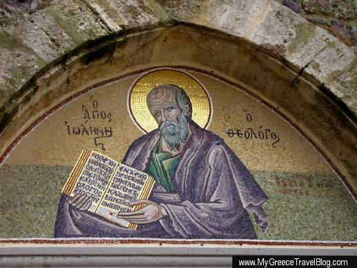 St John the Theologian icon at the Holy Monastery of Patmos