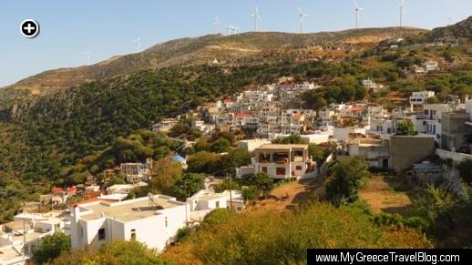 Koronos, one of the scenic mountain villages on Naxos