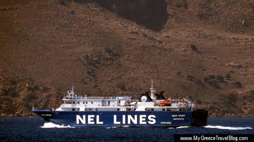 naxos to paros ferry