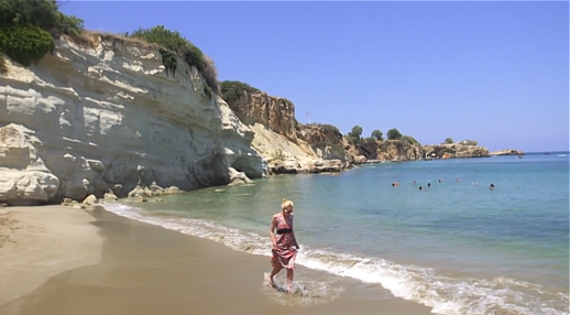 beach scene from Hersonissos promotional video