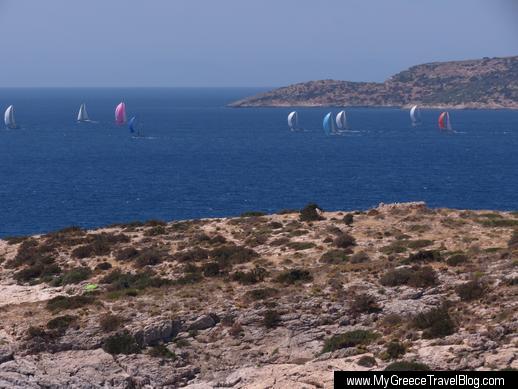 sailboats in the Saronic Gulf