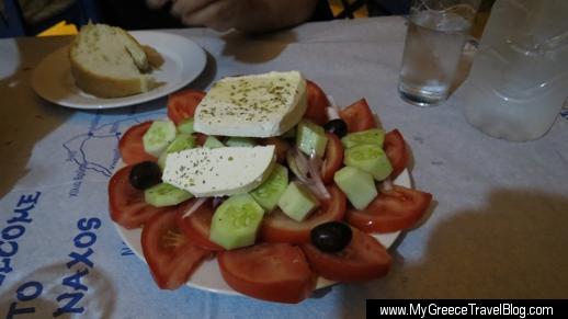 Greek salad at Fotis Taverna