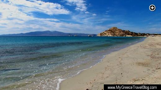 Mikri Vigla beach on Naxos