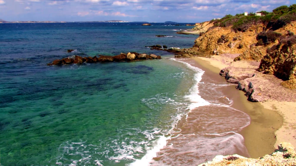 a beach on Naxos