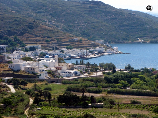 Katapola village and port on Amorgos island