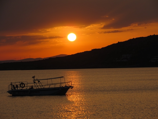 sunset on Naxos