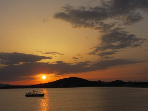 sunset on Naxos