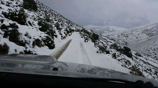 Snow on Paros 