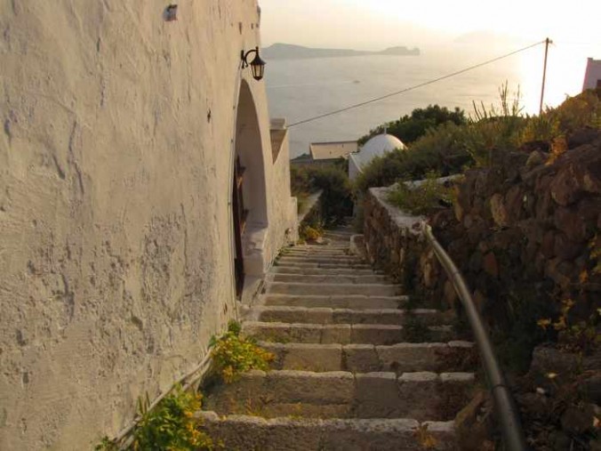 Steps to Kastro on Milos