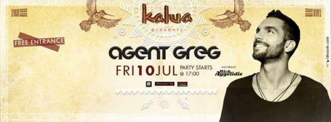 Agent Greg at Kalua Bar Mykonos July 10 2015