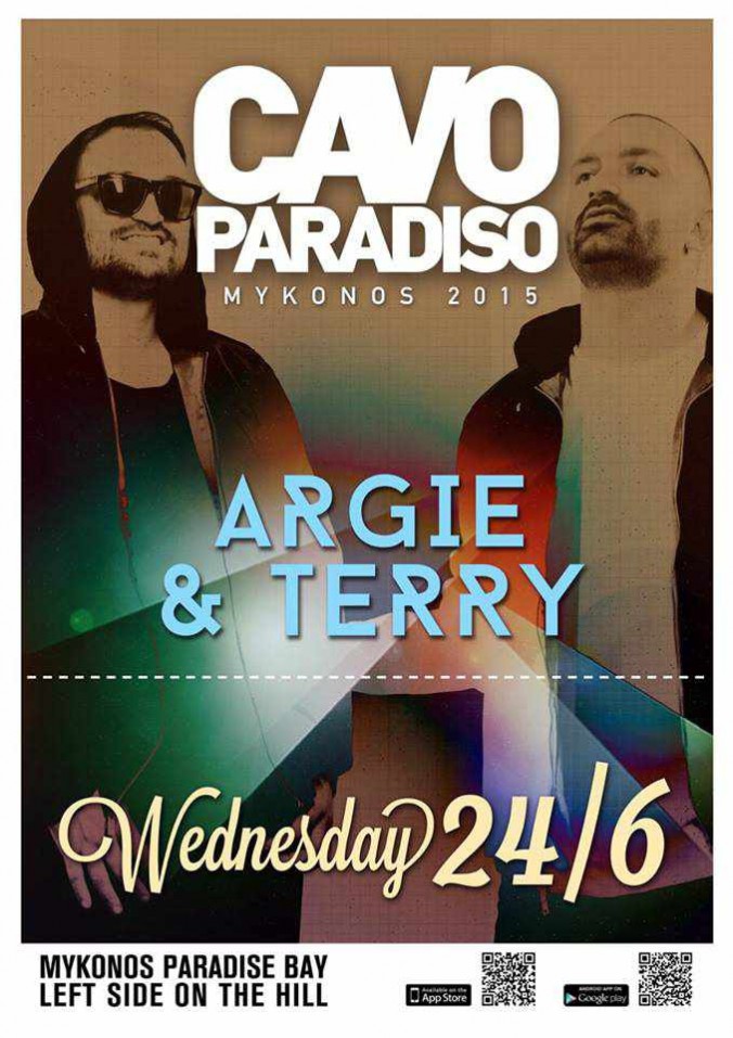 Argie & Terry at Cavo Paradiso Mykonos June 24 2015