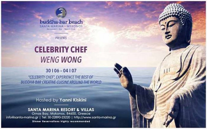 Buddha-Bar Beach Mykonos hosts celebrity chef Weng Wong