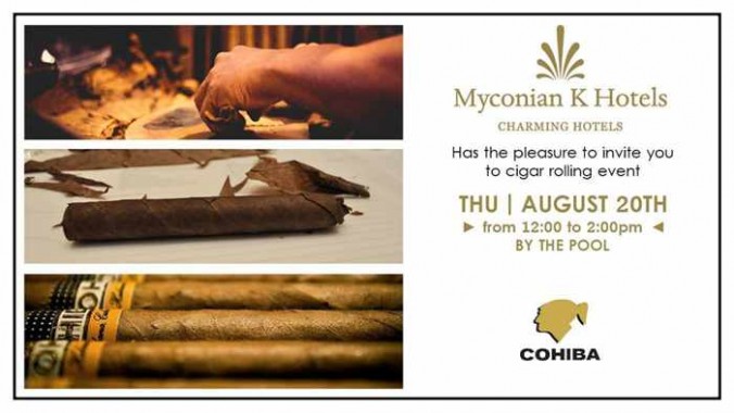 Cigar Rolling Event at the Mykonian K Hotels in Mykonos