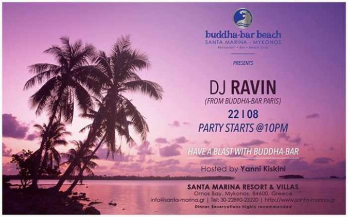 DJ Ravin at Buddha-Bar Beach Mykonos