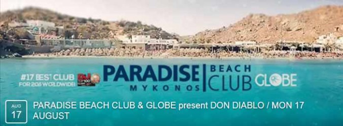Don Diablo at Paradise beach club Mykonos