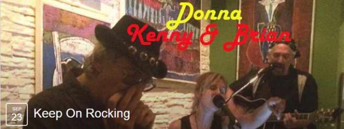 Donna, Kenny & Brian live show at Notorious Bar Mykonos September 23 2015
