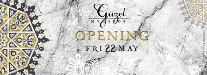 Guzel Stage Club Mykonos promotional image for its May 22 2015 opening