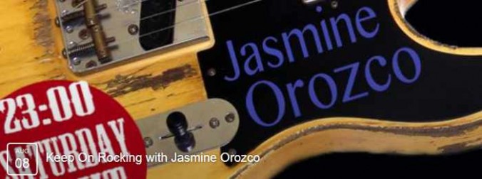 Jasmine Orozco performing live acoustic rock at Notorious Bar Mykonos