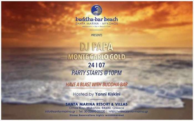 Monte Carlo Gold party at Buddha-Bar Beach