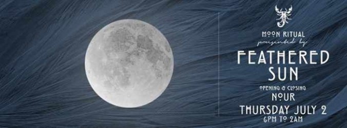 Moon ritual July 2 2015 at Scorpios beach club Mykonos