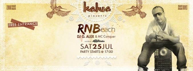 RNBeach party at Kalua bar Mykonos J