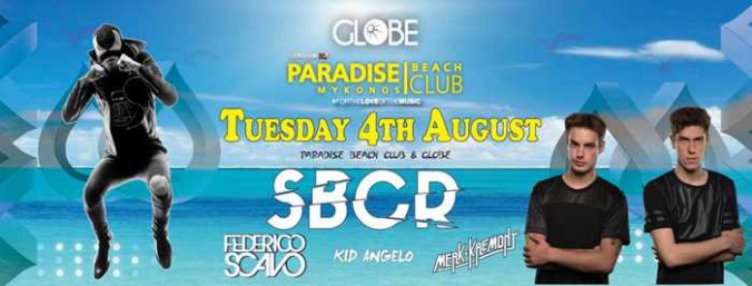 SBCR at Paradise beach club Mykonos