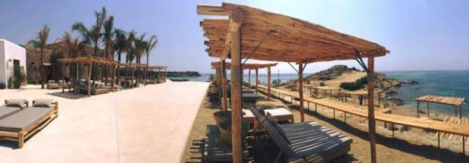 Scorpios beach restaurant and bar Mykonos photo shared on Facebook by Valeron the club's resident DJ