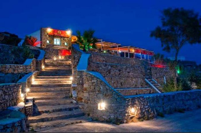 Indian Palace restaurant at Paradise beach Mykonos