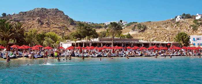 Nammos restaurant and beach bar at Psarou beach photo from the Nammos ...