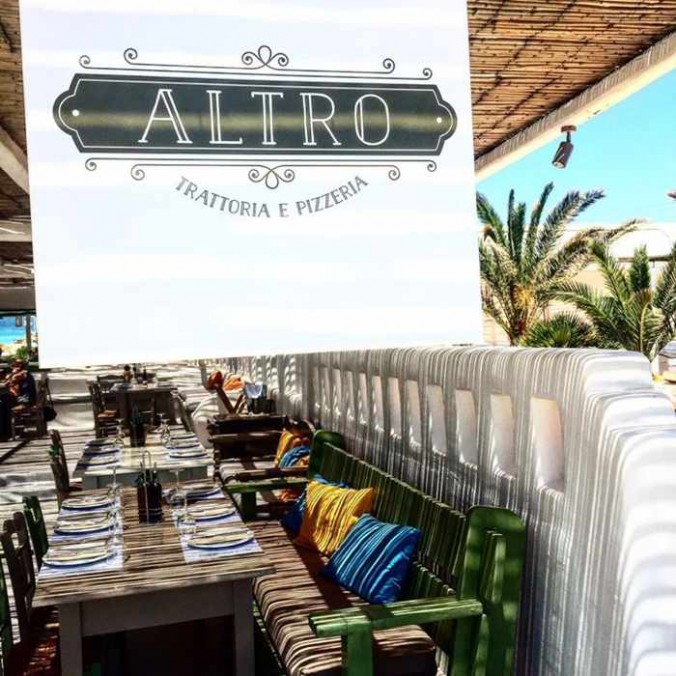 Altro Seaside Trattoria Mykonos dining terrace photo 02 from Facebook