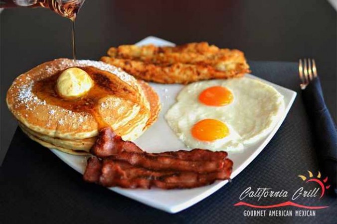 California Grill breakfast at Food Mall Mykonos photo from the Mall's Facebook page