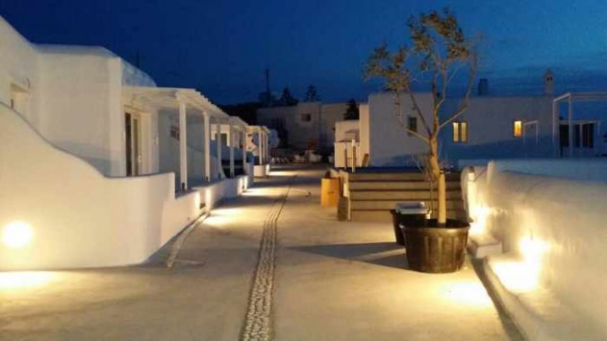 Colours of Mykonos Luxury Residences & Suites night view photo from Facebook page