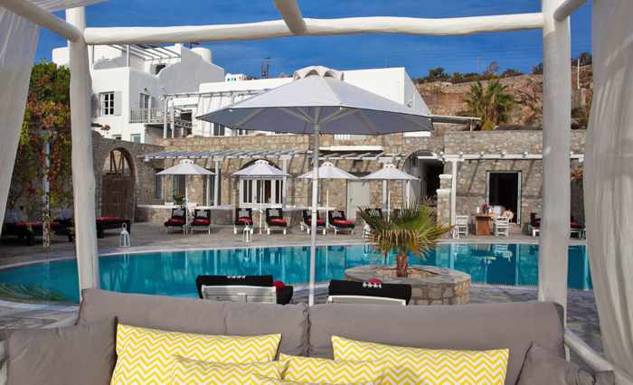 Hippie Chic hotel Mykonos photo from its website