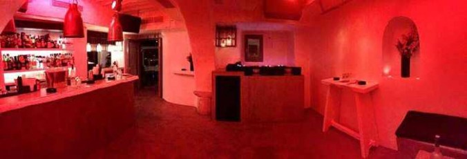 Interior of Scarpa bar at Little Venice Mykonos photo from the clubs Facebook page